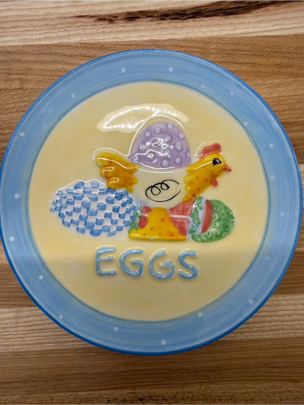 Mary Engelbreit Easter Mini Plates Set of 4 Vintage Ceramic Plates with Box 4.5